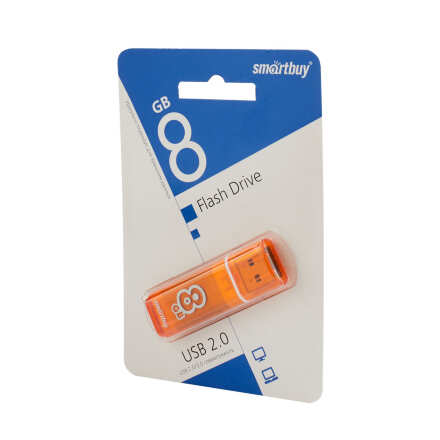 8 GB Smart Buy Glossy Series Orange USB