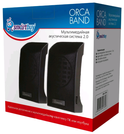 Колонки для компьютера SmartBuy® ORCA BAND, мощность 6Вт, питание от USB (арт. SBA-1000)/60 оптом